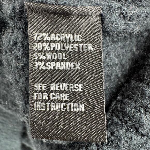 Cliche Floral Embroidered Crewneck Sweater Womens XL Black Red Pink - Picture 9 of 12